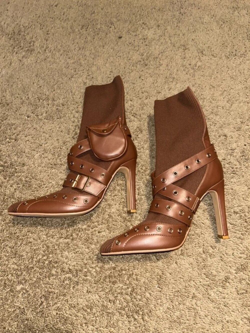 Fashion Nova High Heel Ankle sock boots